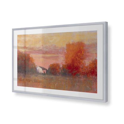 [Color:Polished Chrome], Picture of art in a Polished Chrome frame at an angle