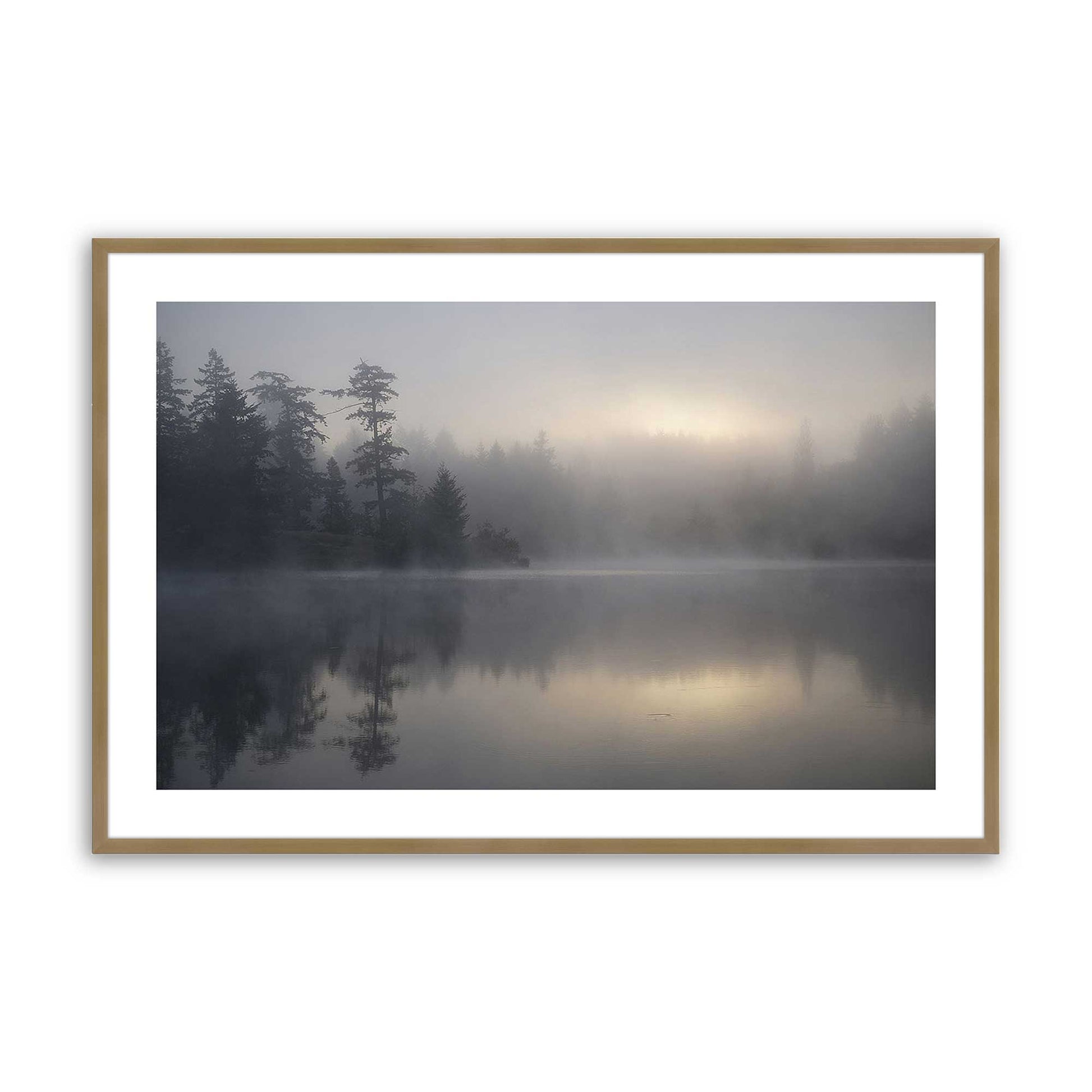 [Color:Brushed Gold], Picture of art in a Brushed Gold frame