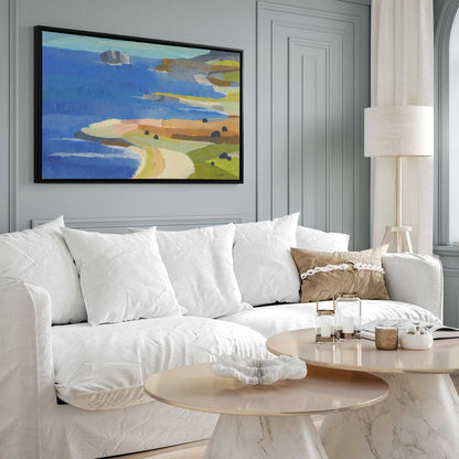 Irish Coastal Whimsy Print on Canvas