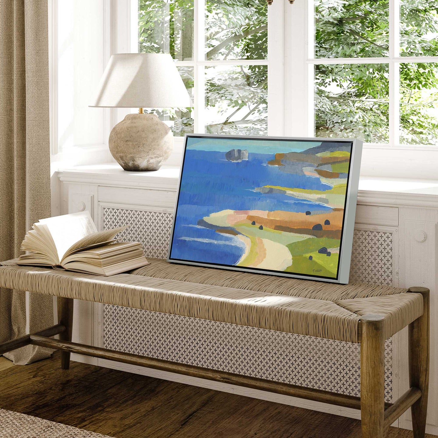 Irish Coastal Whimsy Print on Canvas