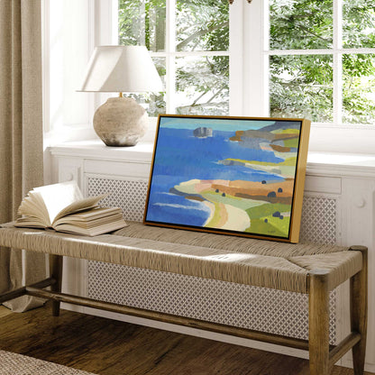 Irish Coastal Whimsy Print on Canvas
