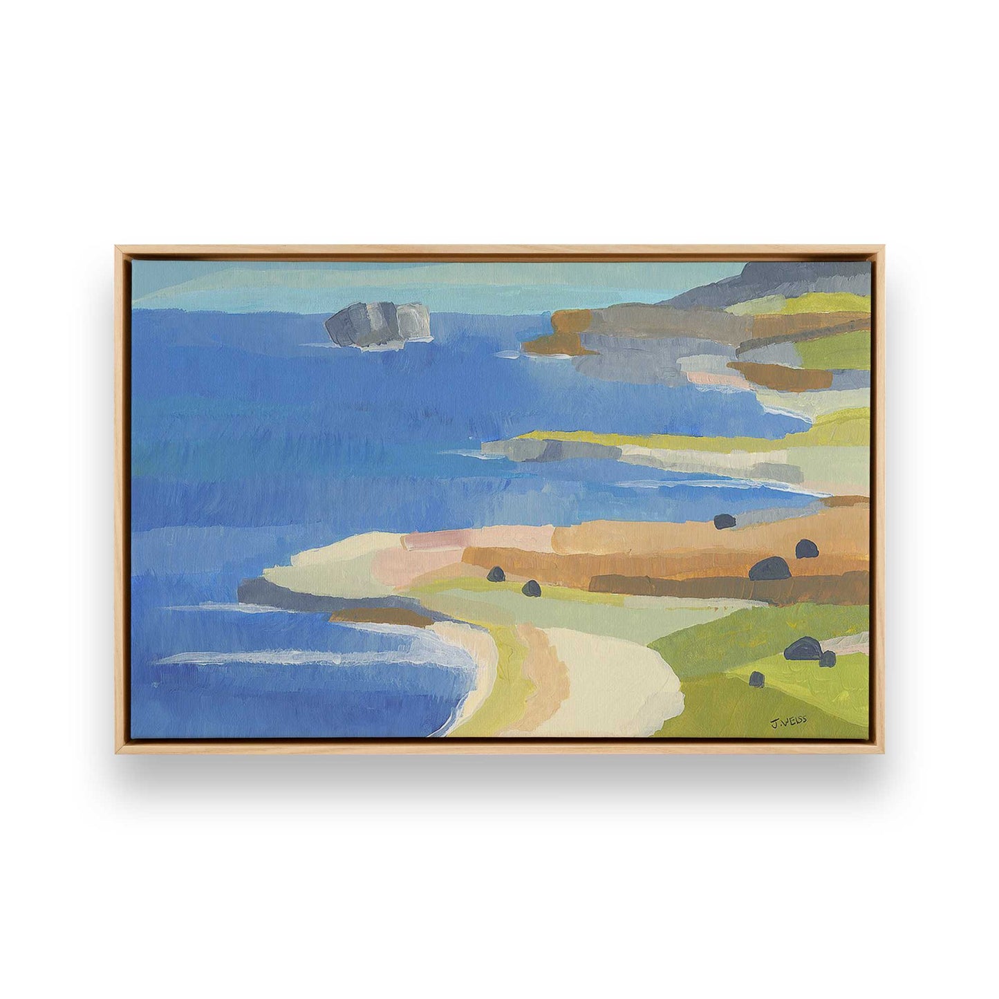 [Color:American Maple], Picture of art in a American Maple frame