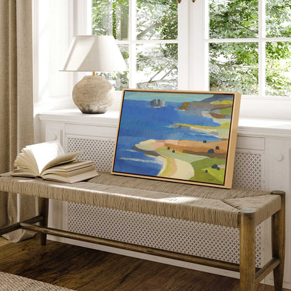 Irish Coastal Whimsy Print on Canvas