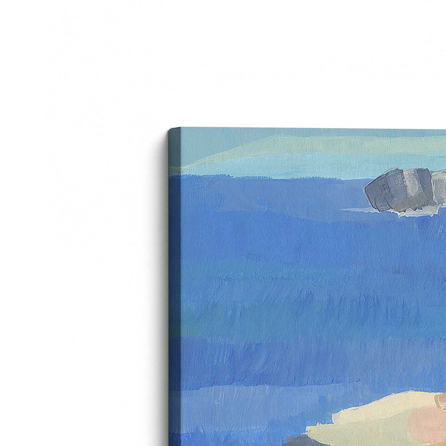 [Color:Stretched Canvas], Picture of art at an angle