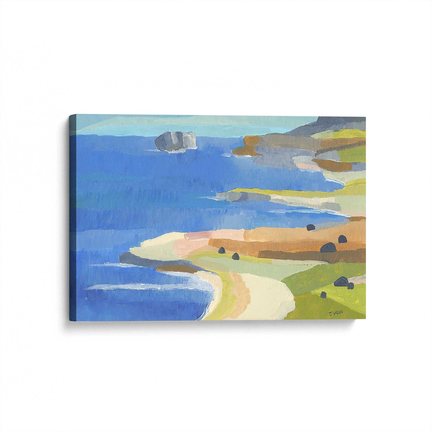 [Color:Stretched Canvas], Picture of the corner of the art