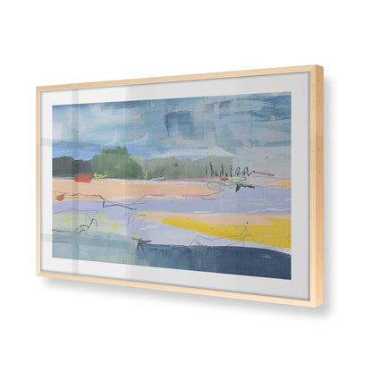 [Color:Raw Maple], Picture of art in a Raw Maple frame at an angle