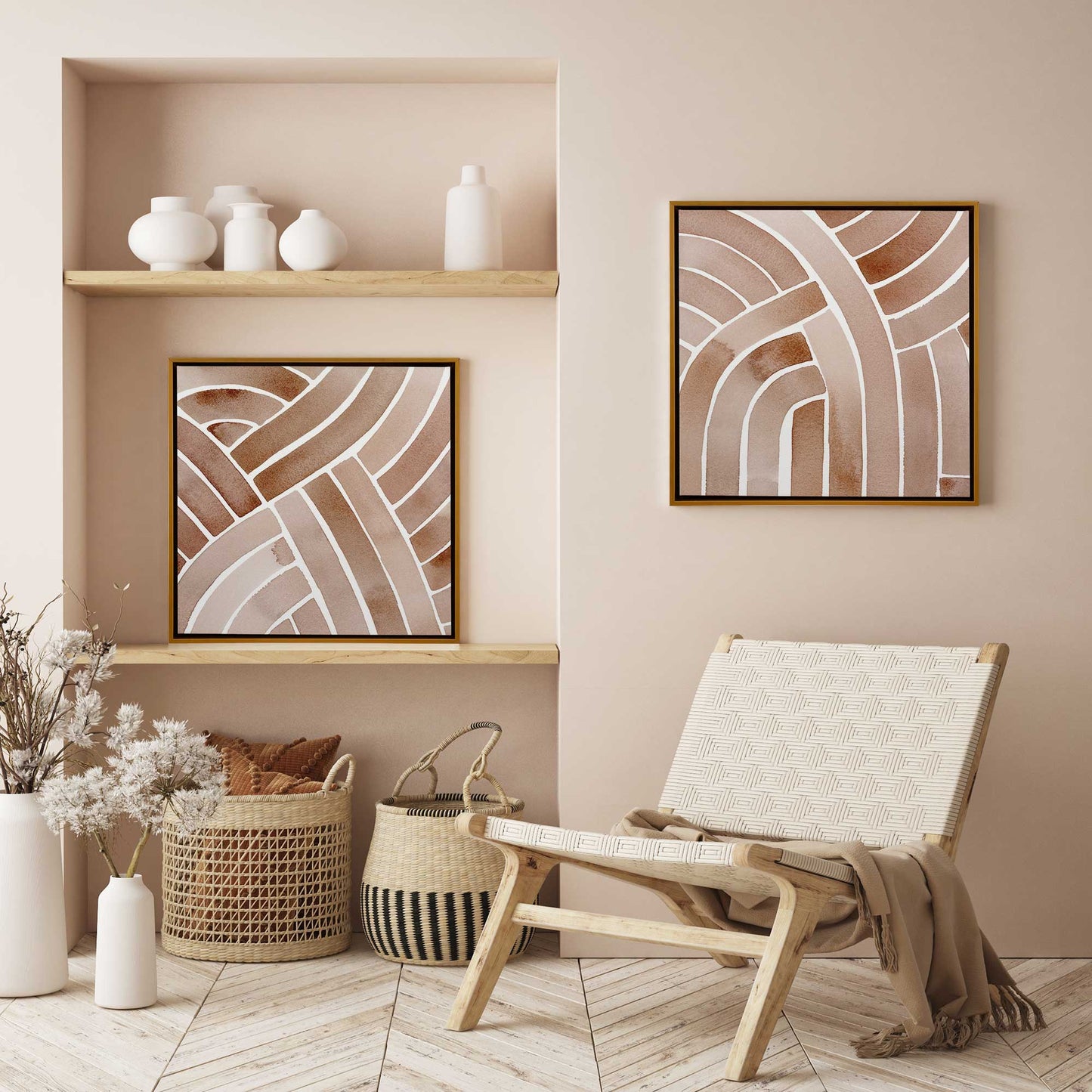 [Color:Opaque White], Picture of art in a White frame