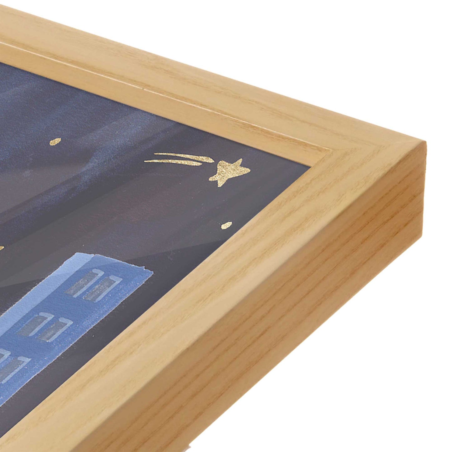 [Color:American Maple], Picture of art in an American Maple frame of the corner