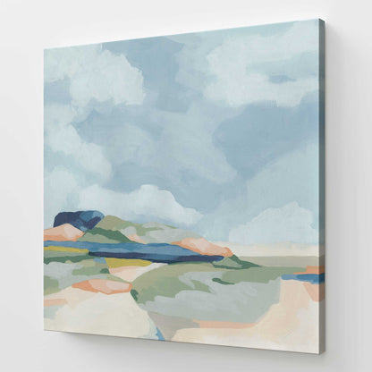 [Color:Stretched Canvas], Picture of art at an angle