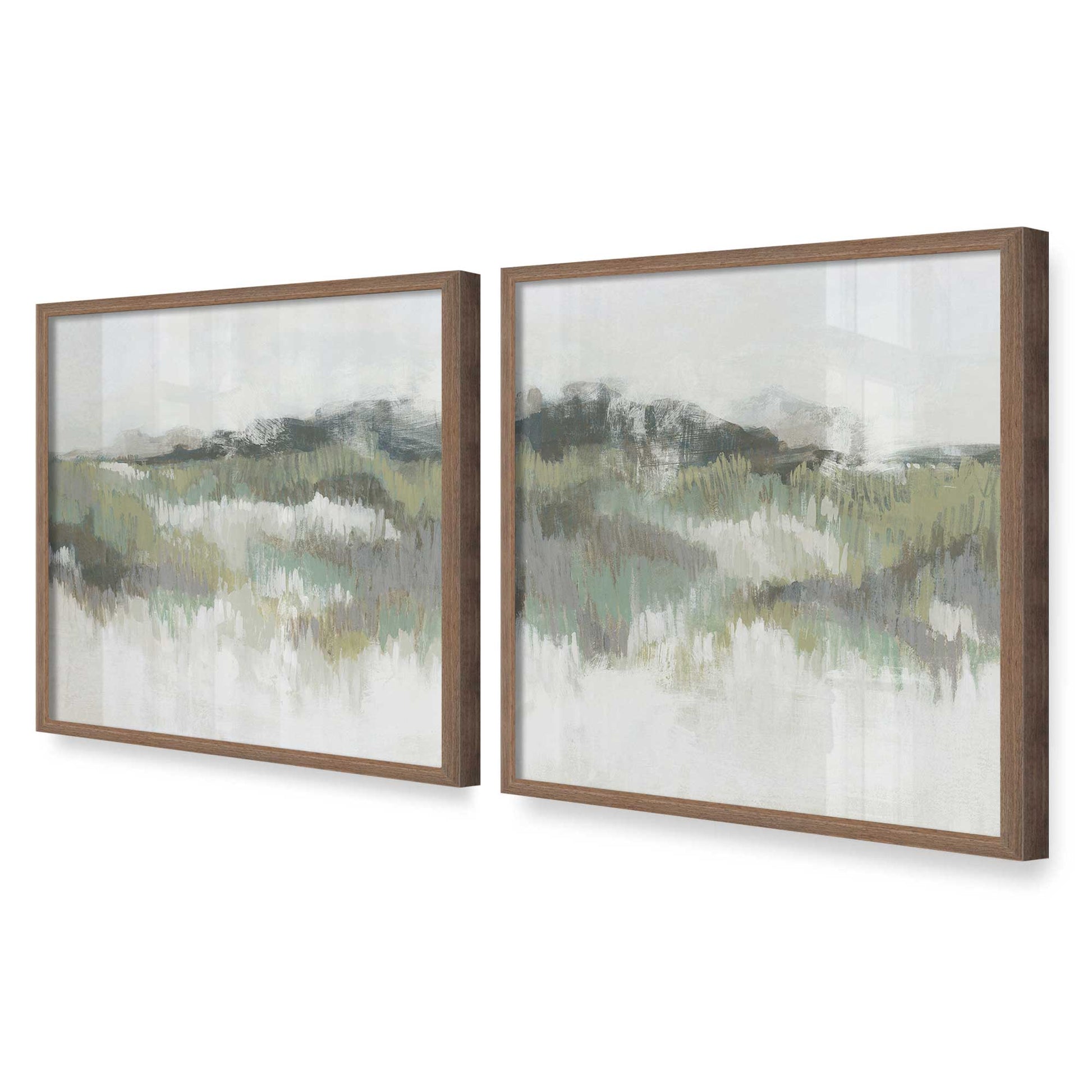 [Color:Walnut], Picture of art in a Walnut frame at an angle