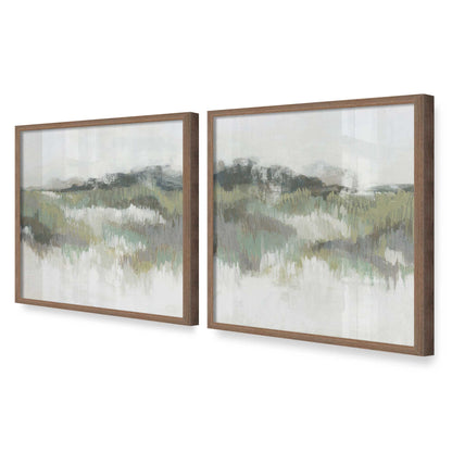 [Color:Walnut], Picture of art in a Walnut frame at an angle