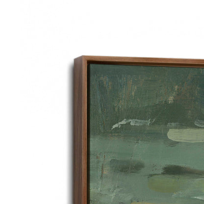 [Color:Walnut], Picture of art in a Walnut frame at an angle