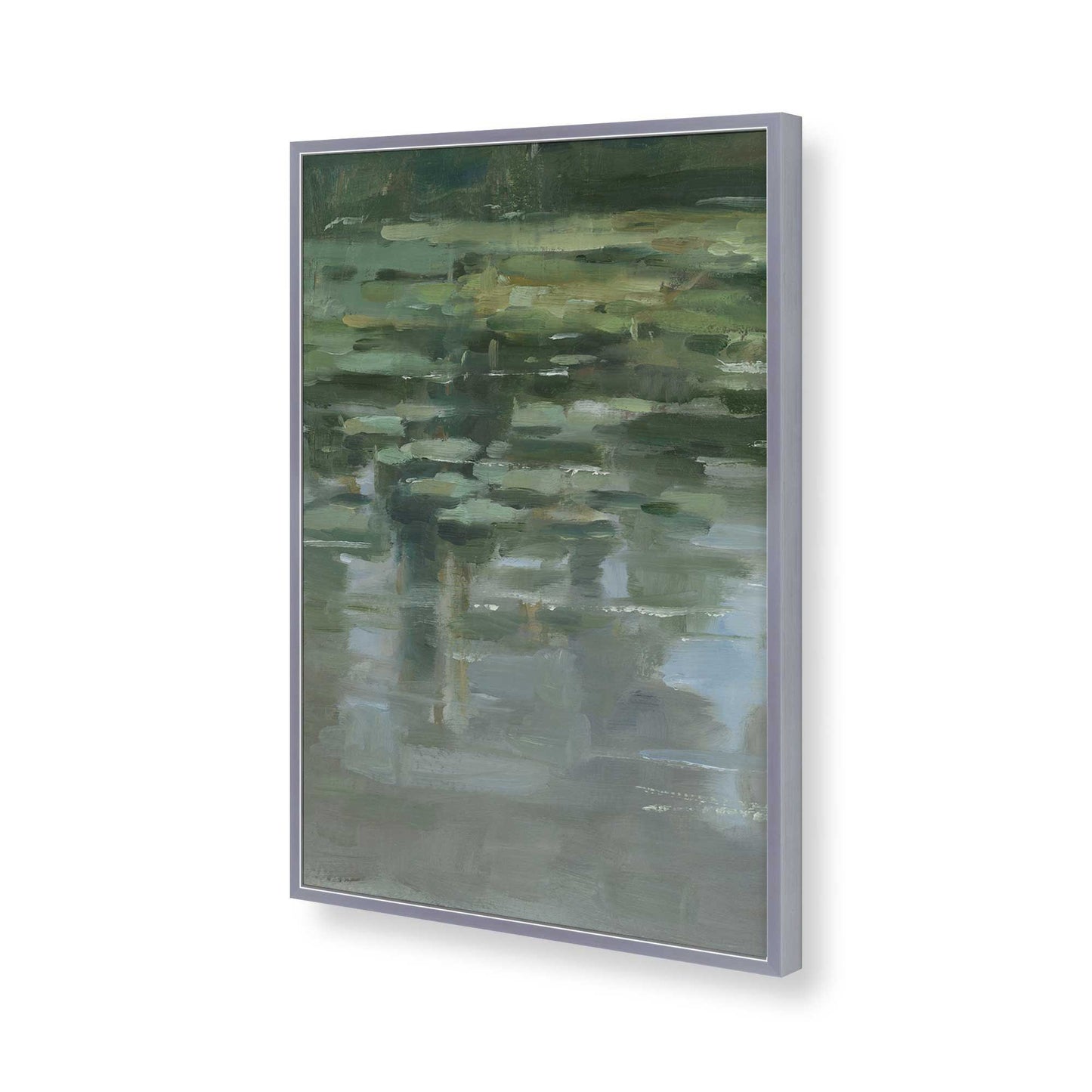 [Color:Polished Chrome], Picture of art in a Polished Chrome frame of the corner