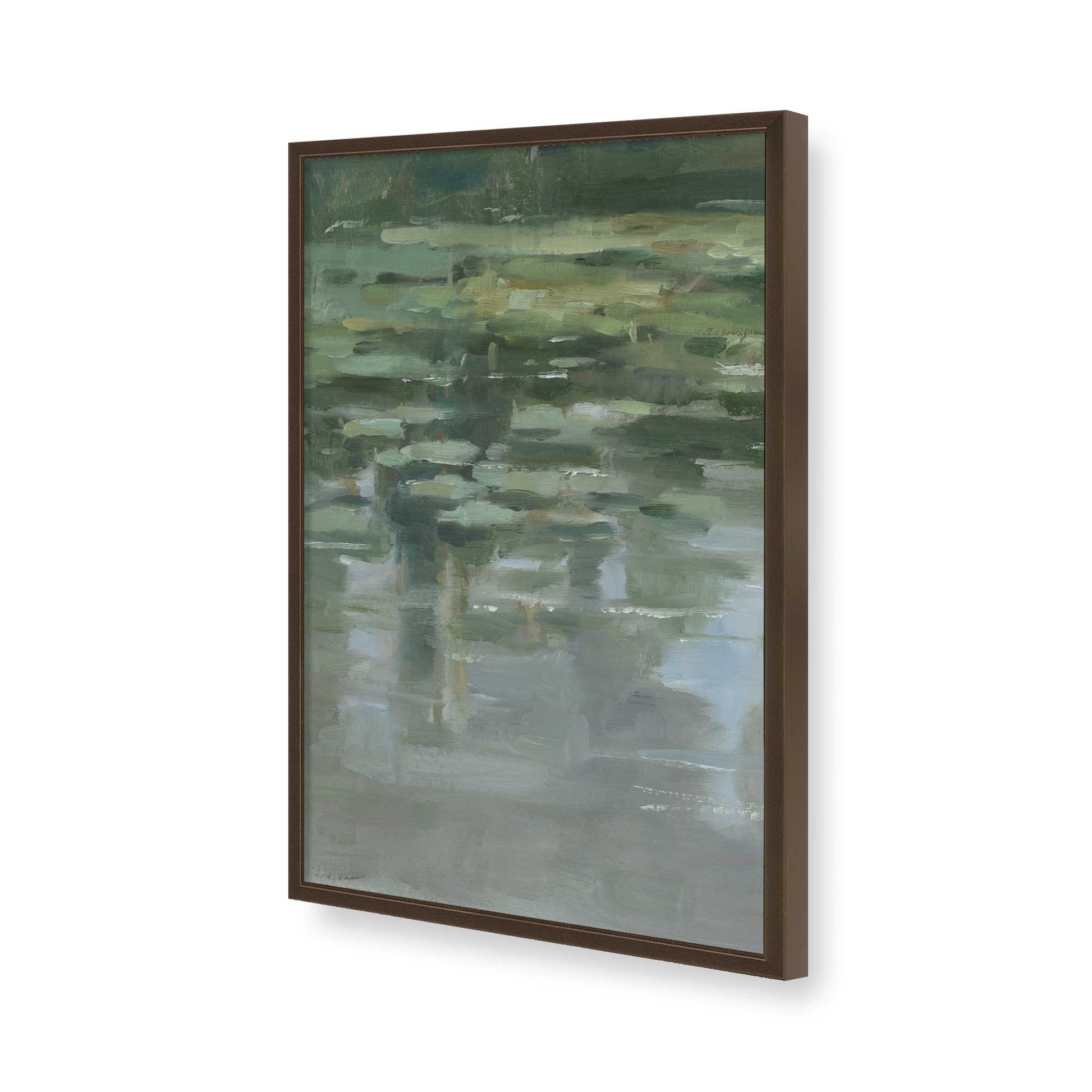 [Color:Brown], Picture of art in a Brown frame of the corner