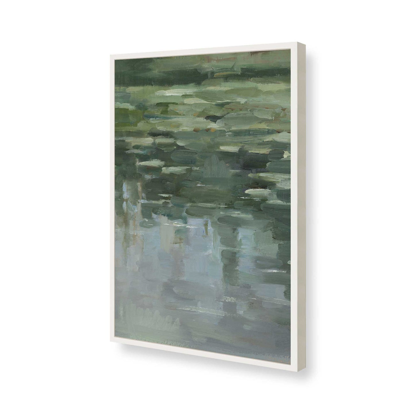 [Color:Opaque White], Picture of art in a Opaque White frame of the corner