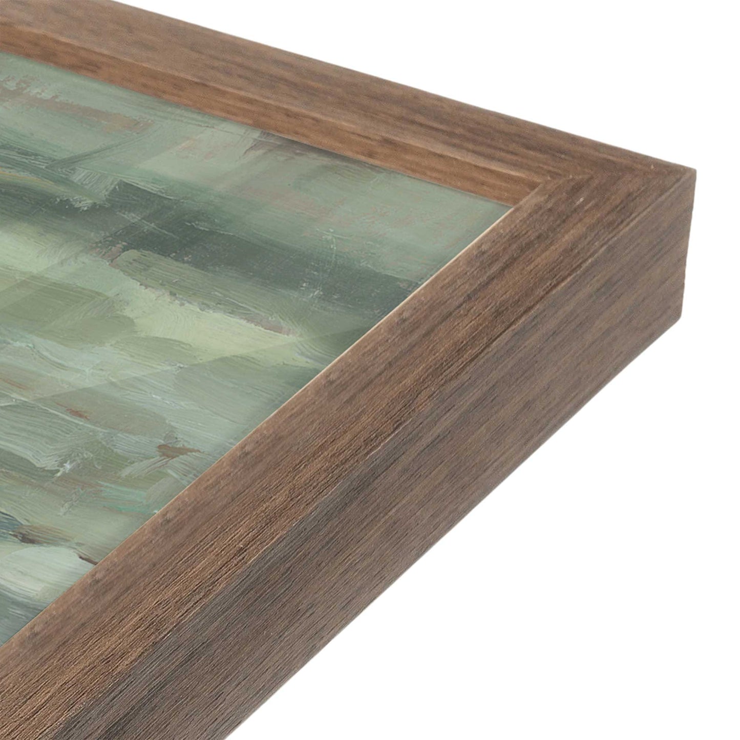 [Color:Walnut], Picture of art in a Walnut frame at an angle