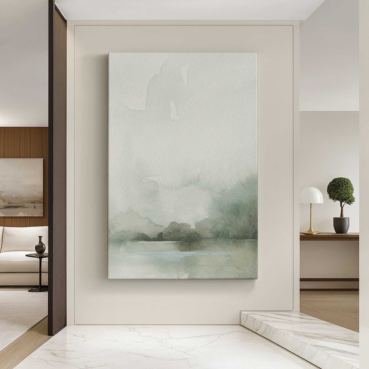 [Color:Stretched Canvas], Picture of art in a room
