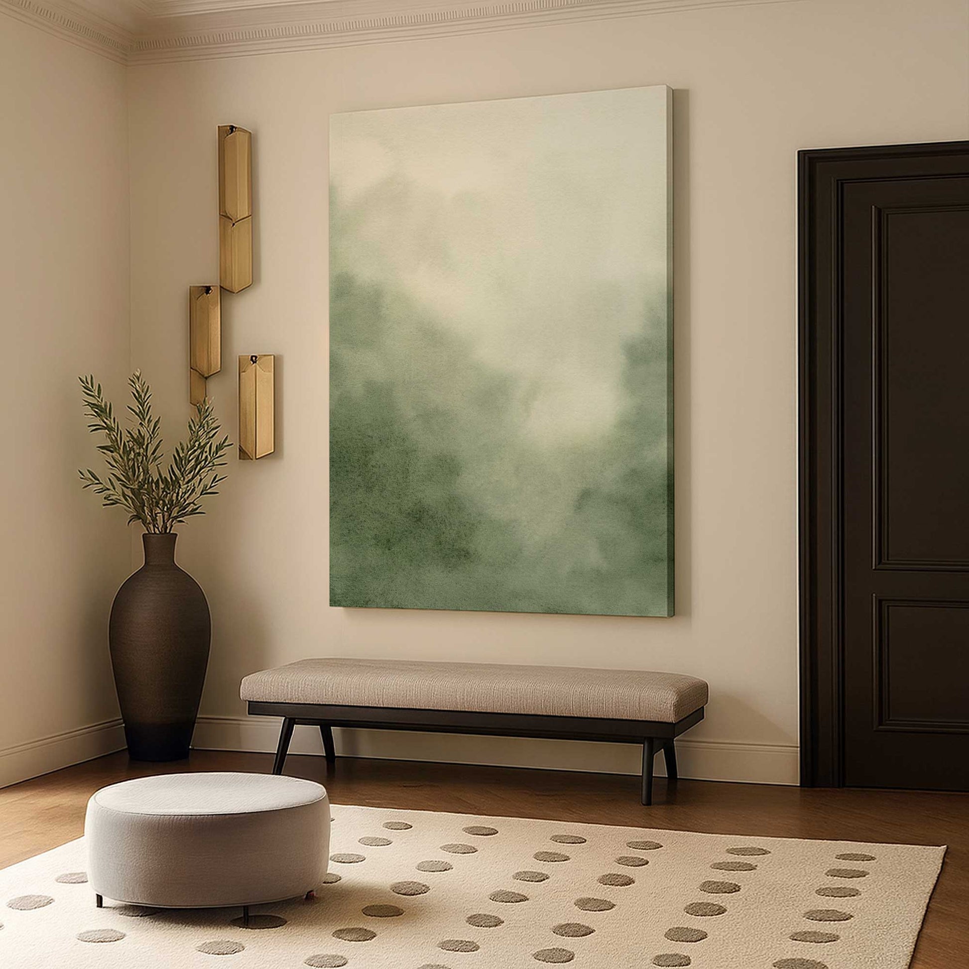 [Color:Stretched Canvas], Picture of art in a room