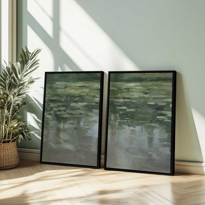 [Color:Satin Black], Picture of art in a Satin Black frame