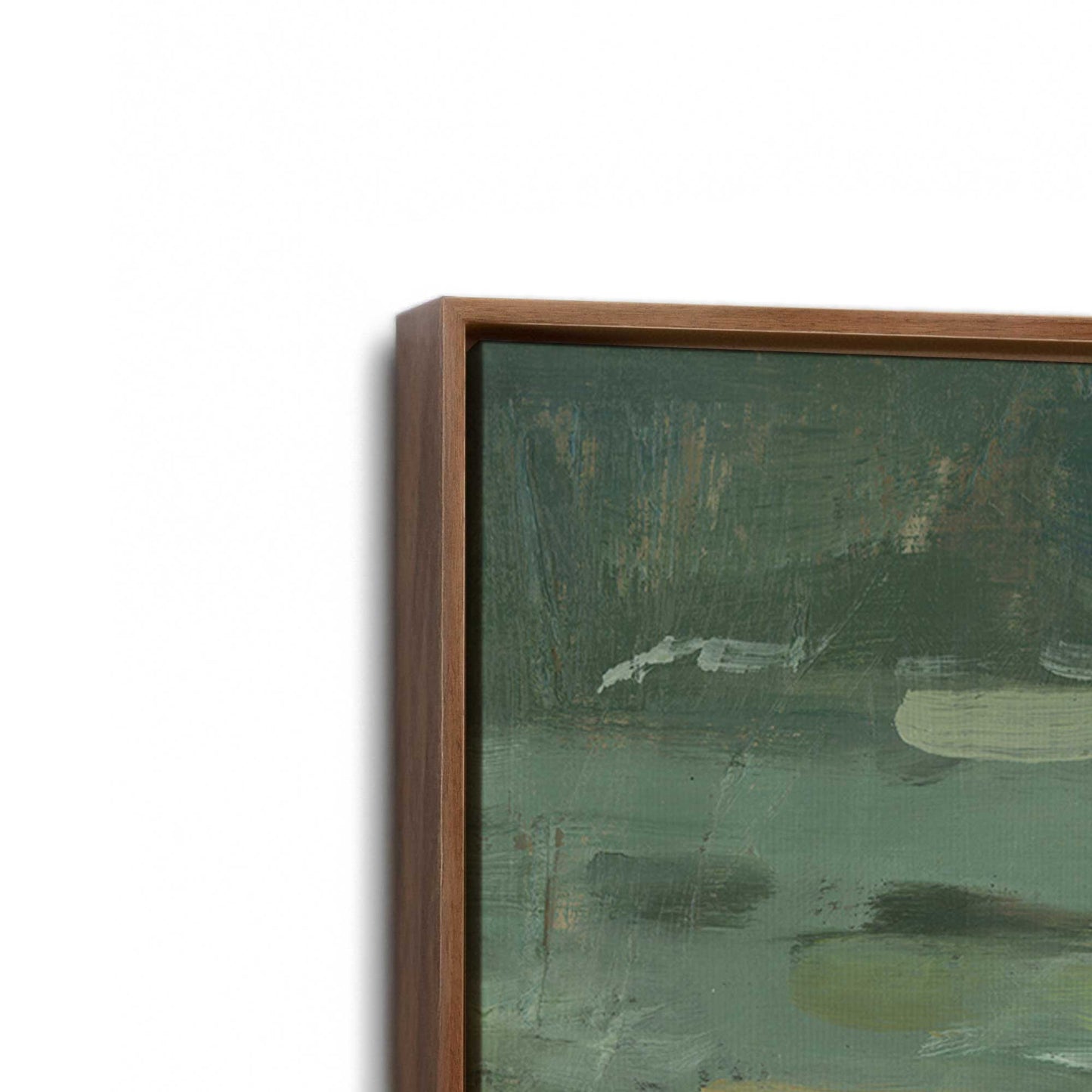 [Color:Walnut], Picture of the corner of the art