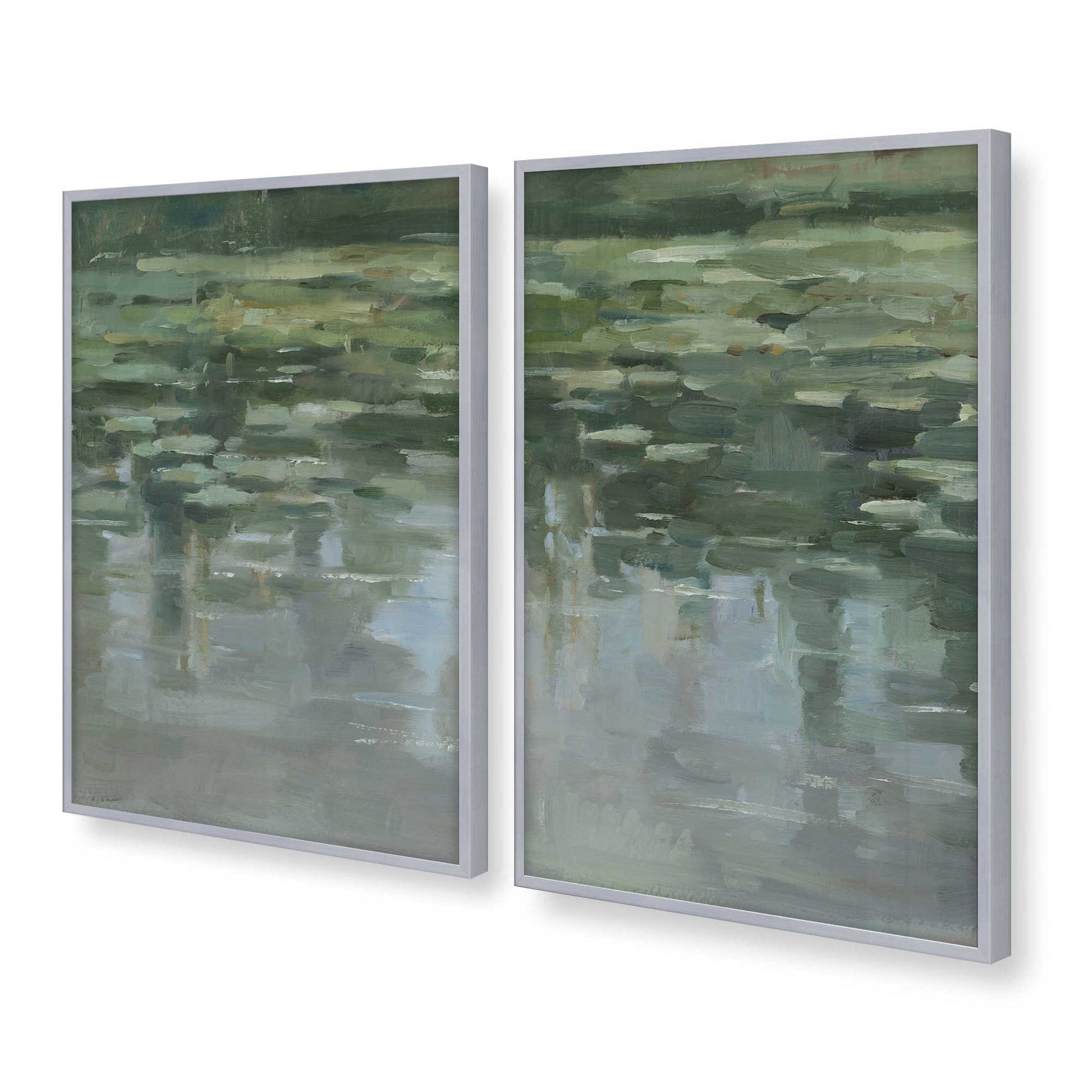 [Color:Polished Chrome], Picture of art in a Polished Chrome frame at an angle