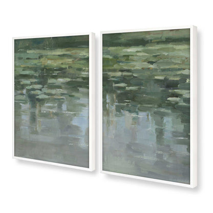 [Color:Opaque White], Picture of art in a Opaque White frame at an angle