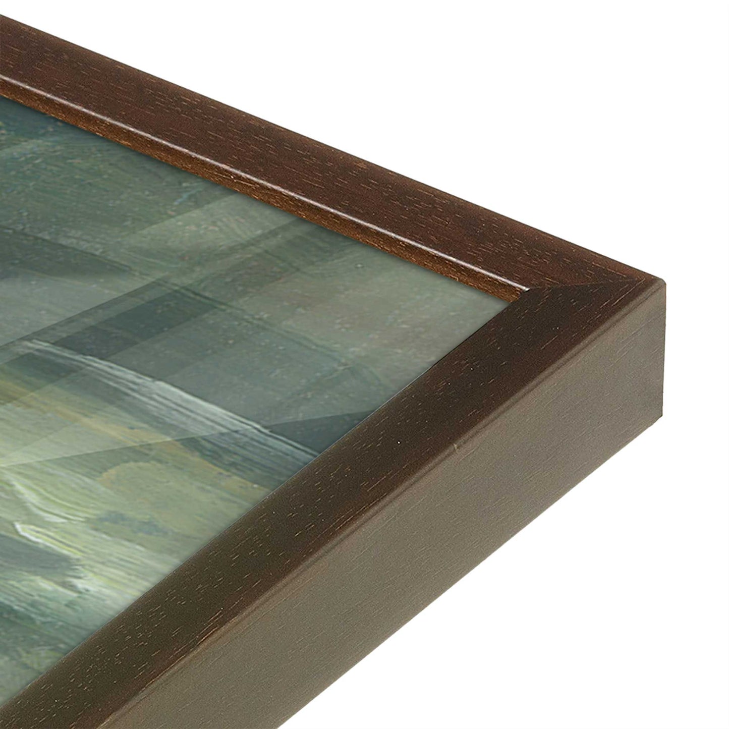 [Color:Belvinder Brown], Picture of art in a Belvinder Brown frame of the corner