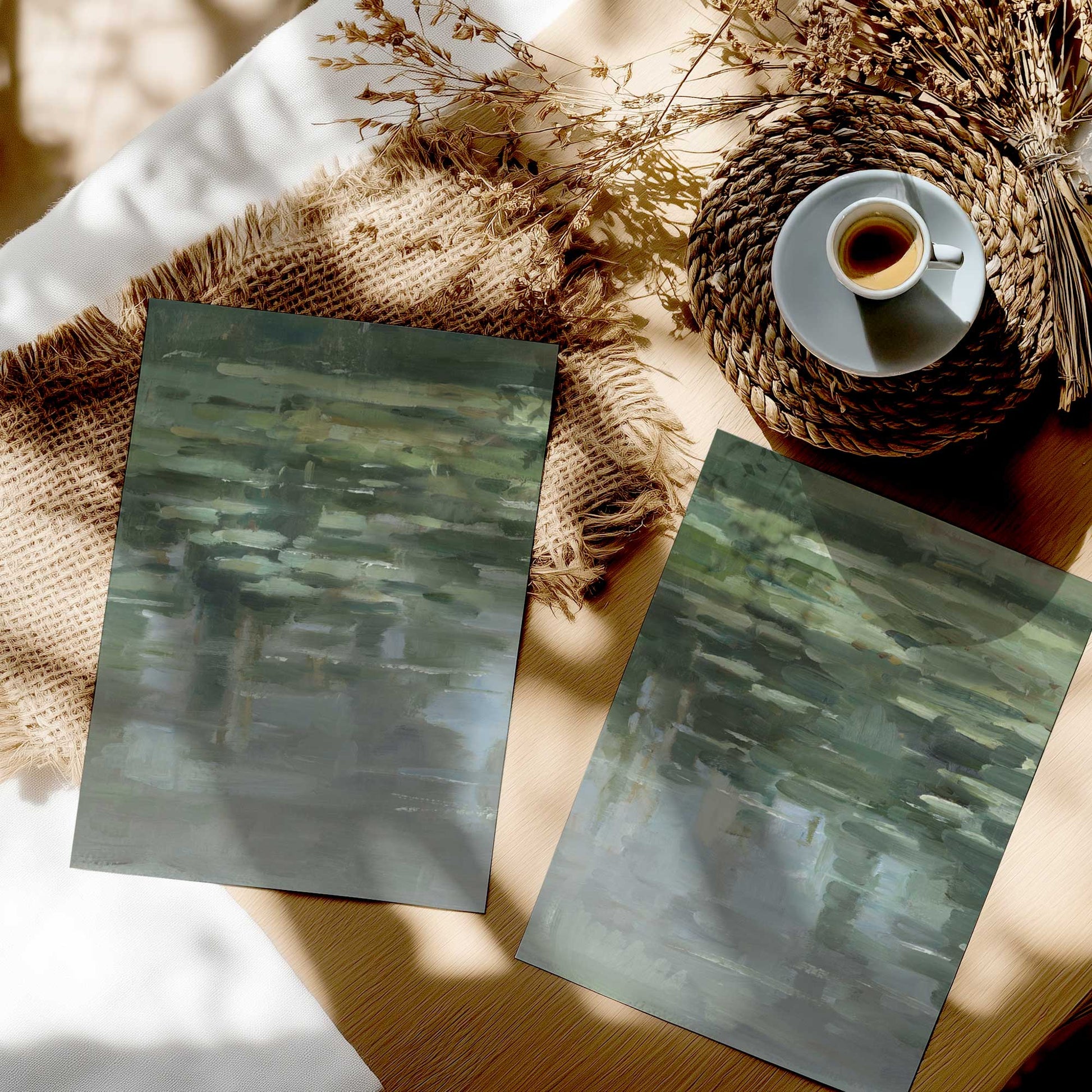 [color:Rolled Print], Picture in a room
