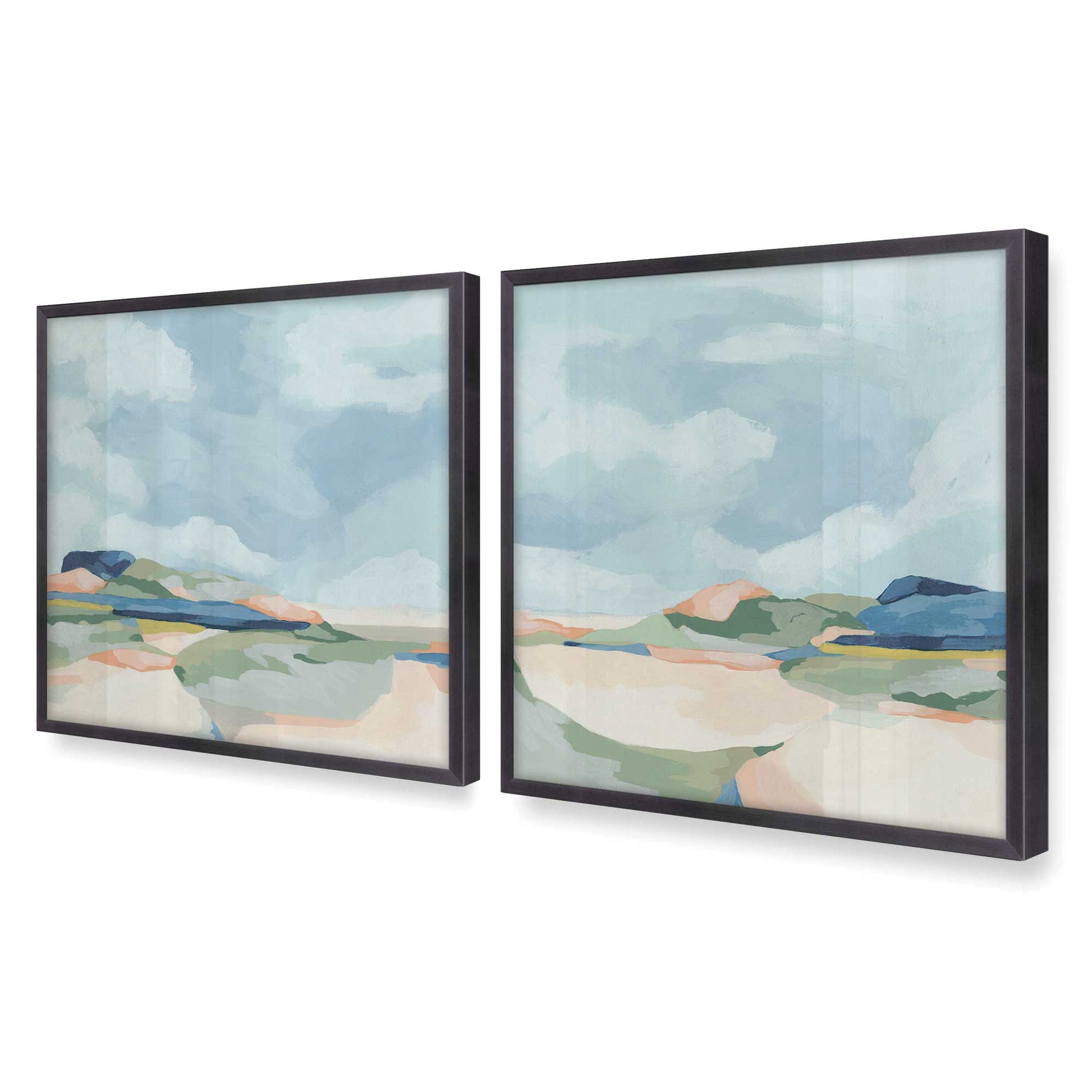 [Color:Weathered Zinc], Picture of art in a Weathered Zinc frame of the corner