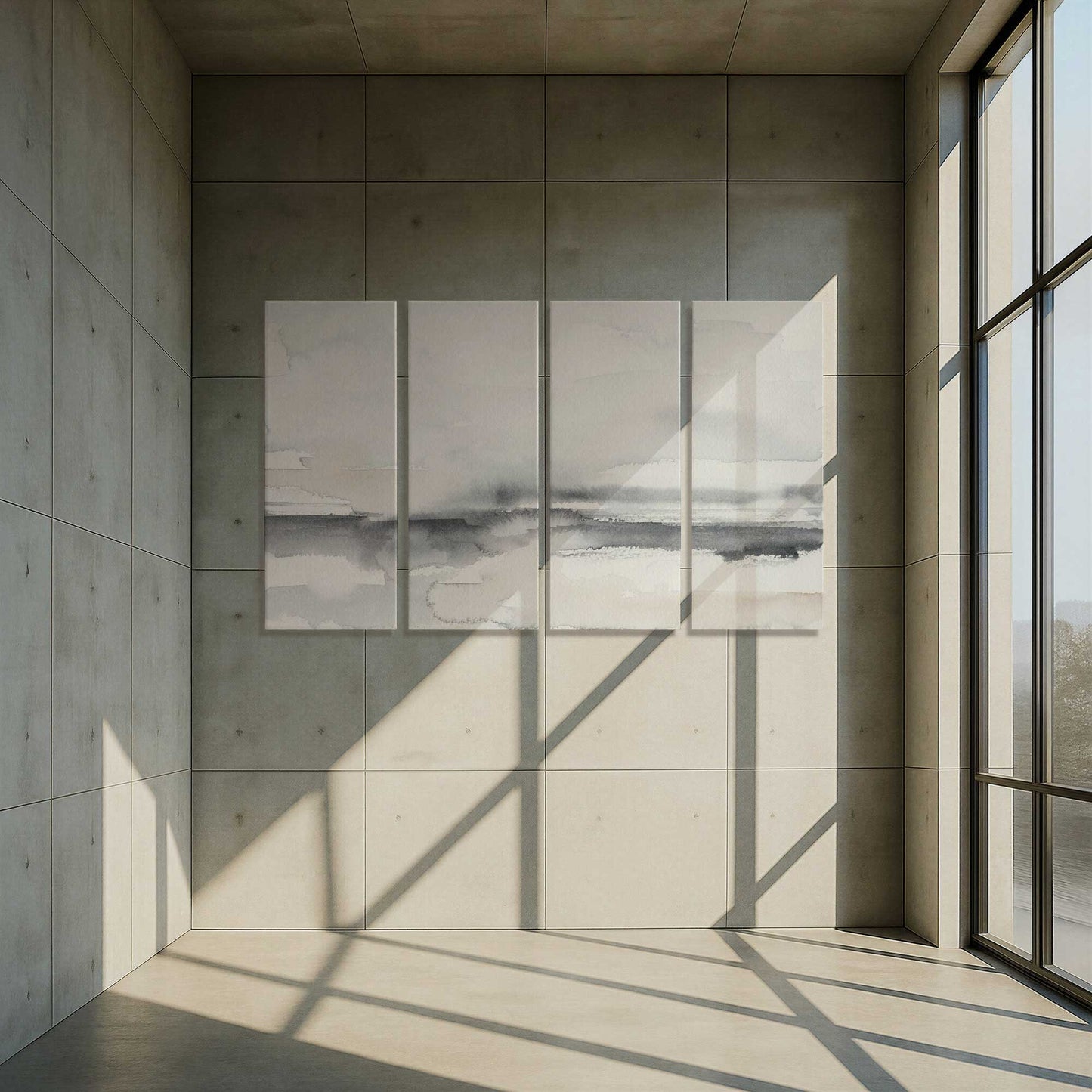 [Color:Stretched Canvas], Picture of art in a room