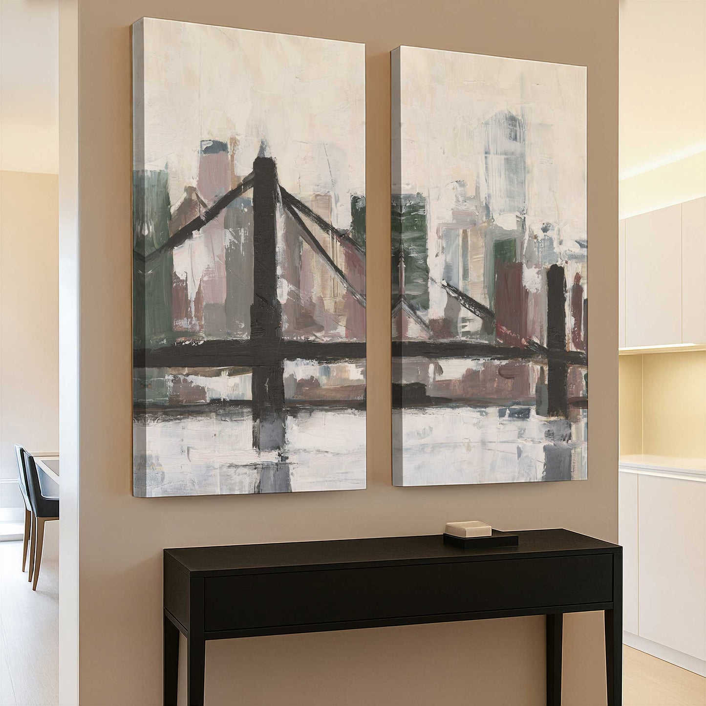 [Color:Stretched Canvas], Picture of art in a room