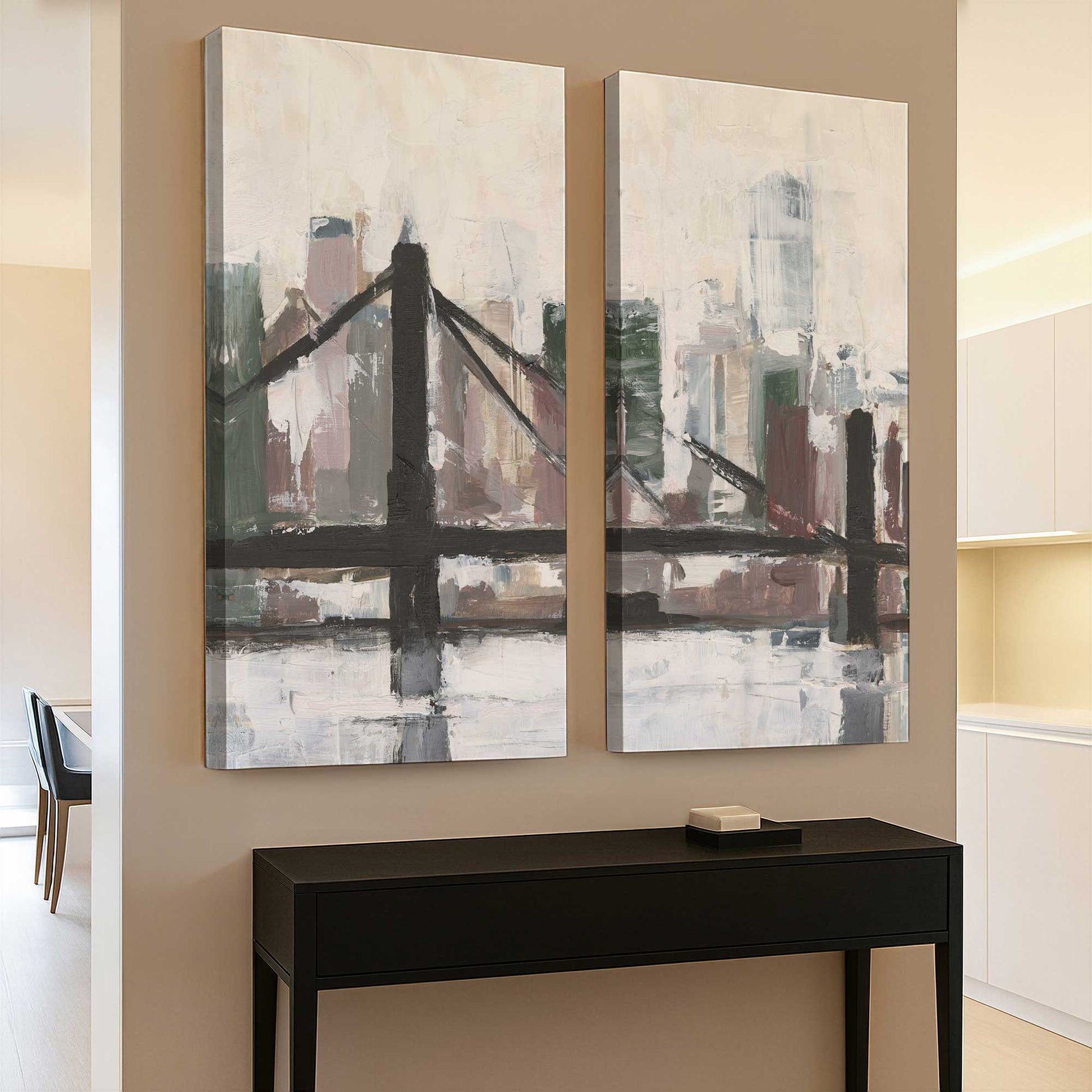 [Color:Stretched Canvas], Picture of art in a room