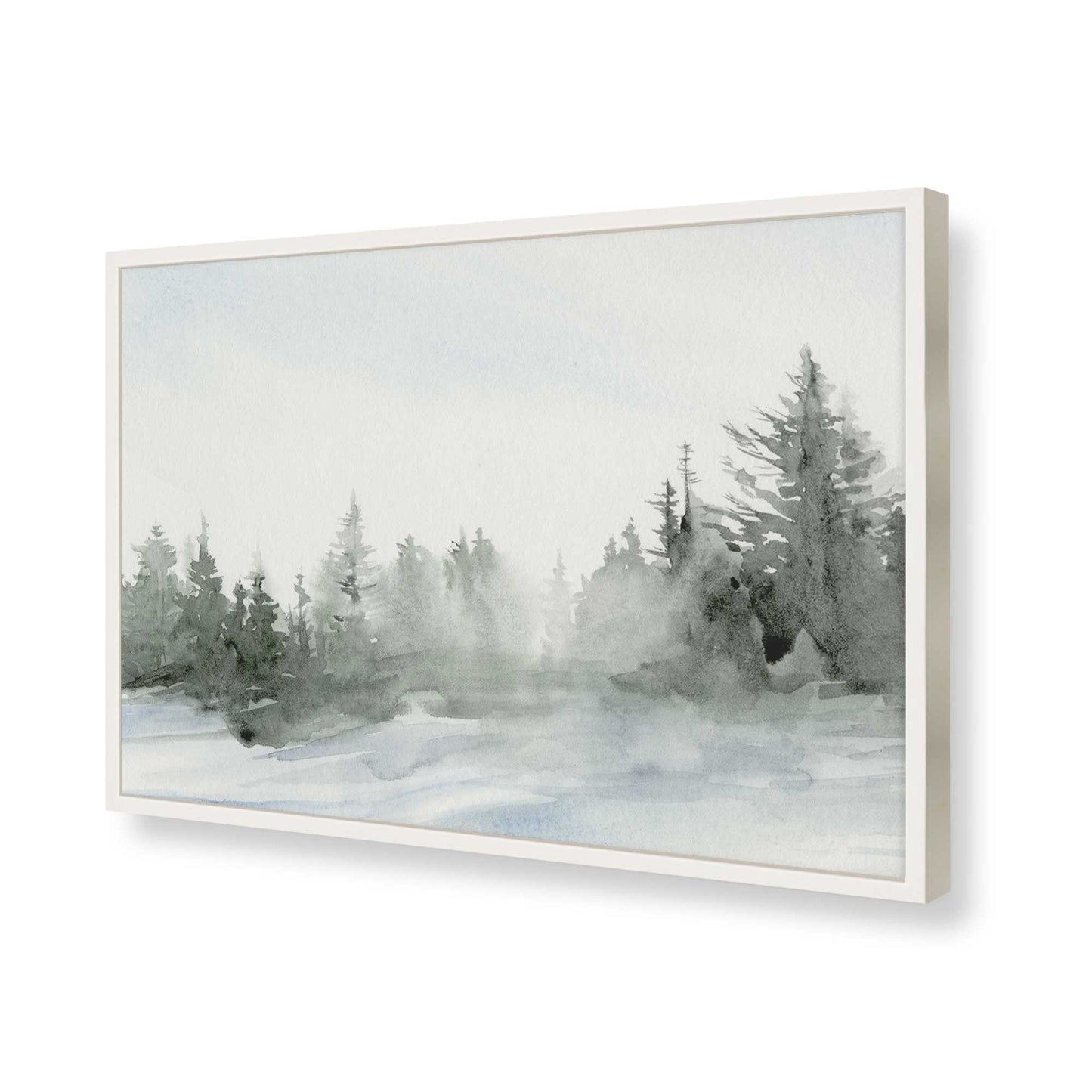 [Color:Opaque White], Picture of art in a Opaque White frame of the corner