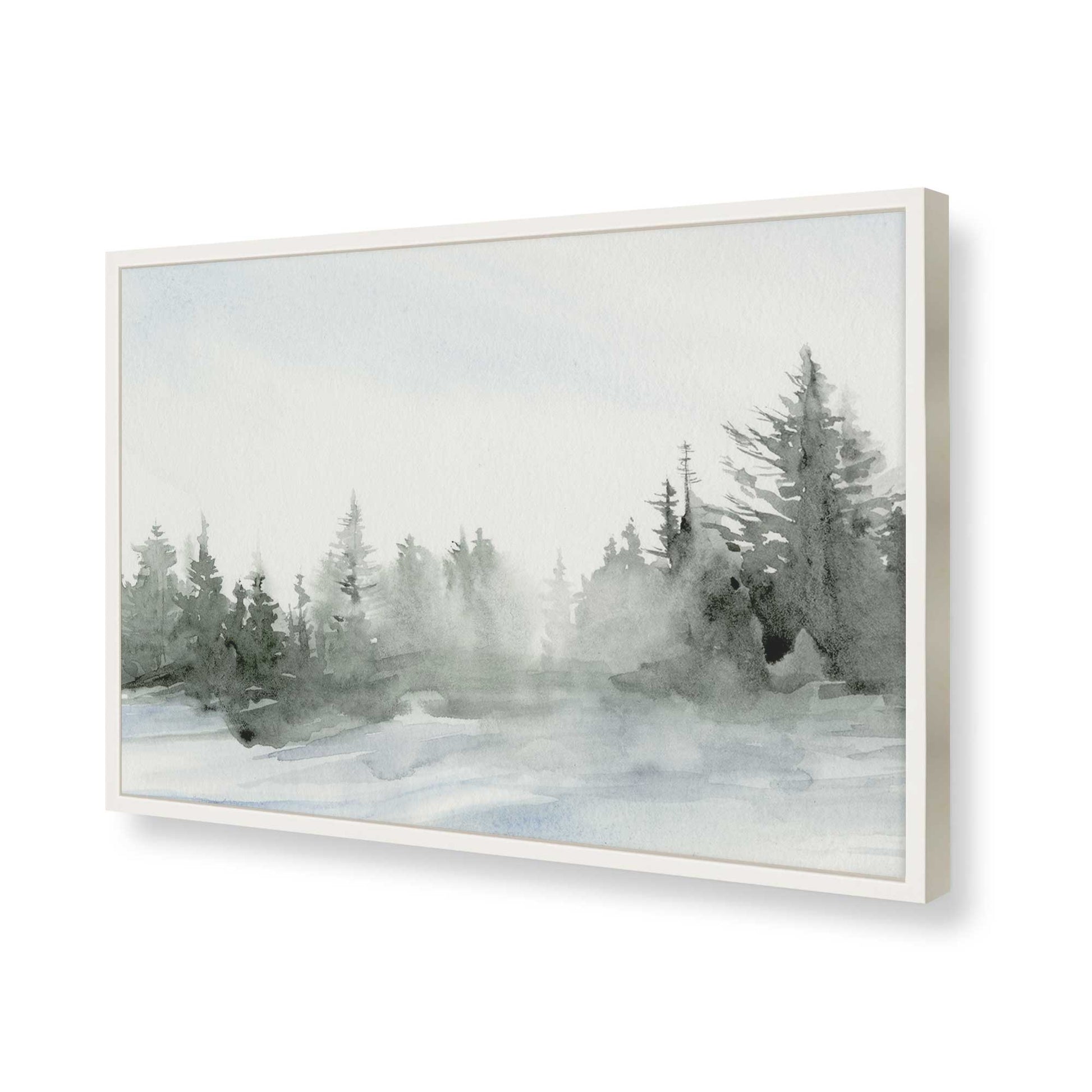 [Color:Opaque White], Picture of art in a Opaque White frame of the corner