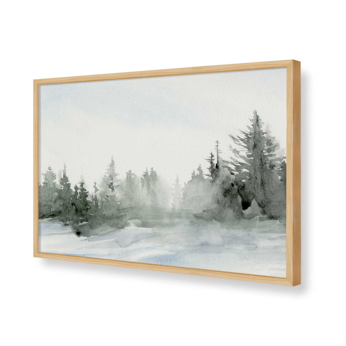 [Color:American Maple], Picture of art in a American Maple frame of the corner