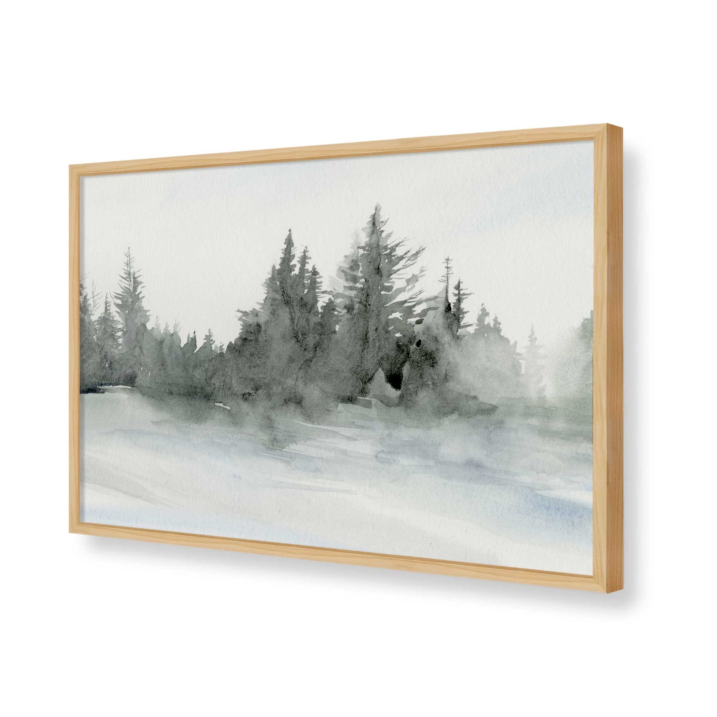 [Color:American Maple], Picture of art in a American Maple frame of the corner
