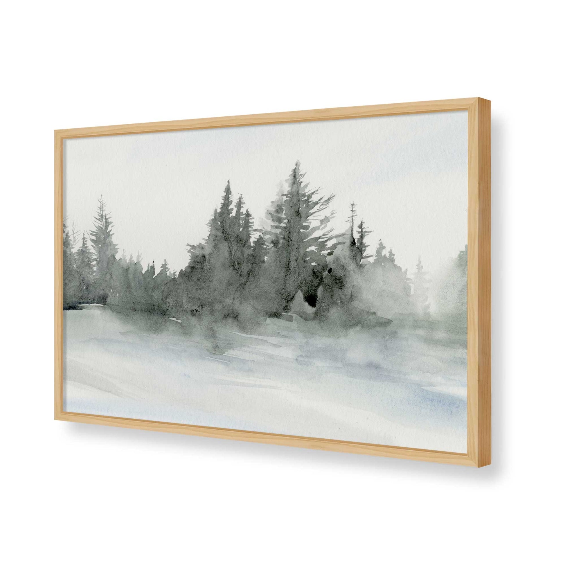 [Color:American Maple], Picture of art in a American Maple frame of the corner