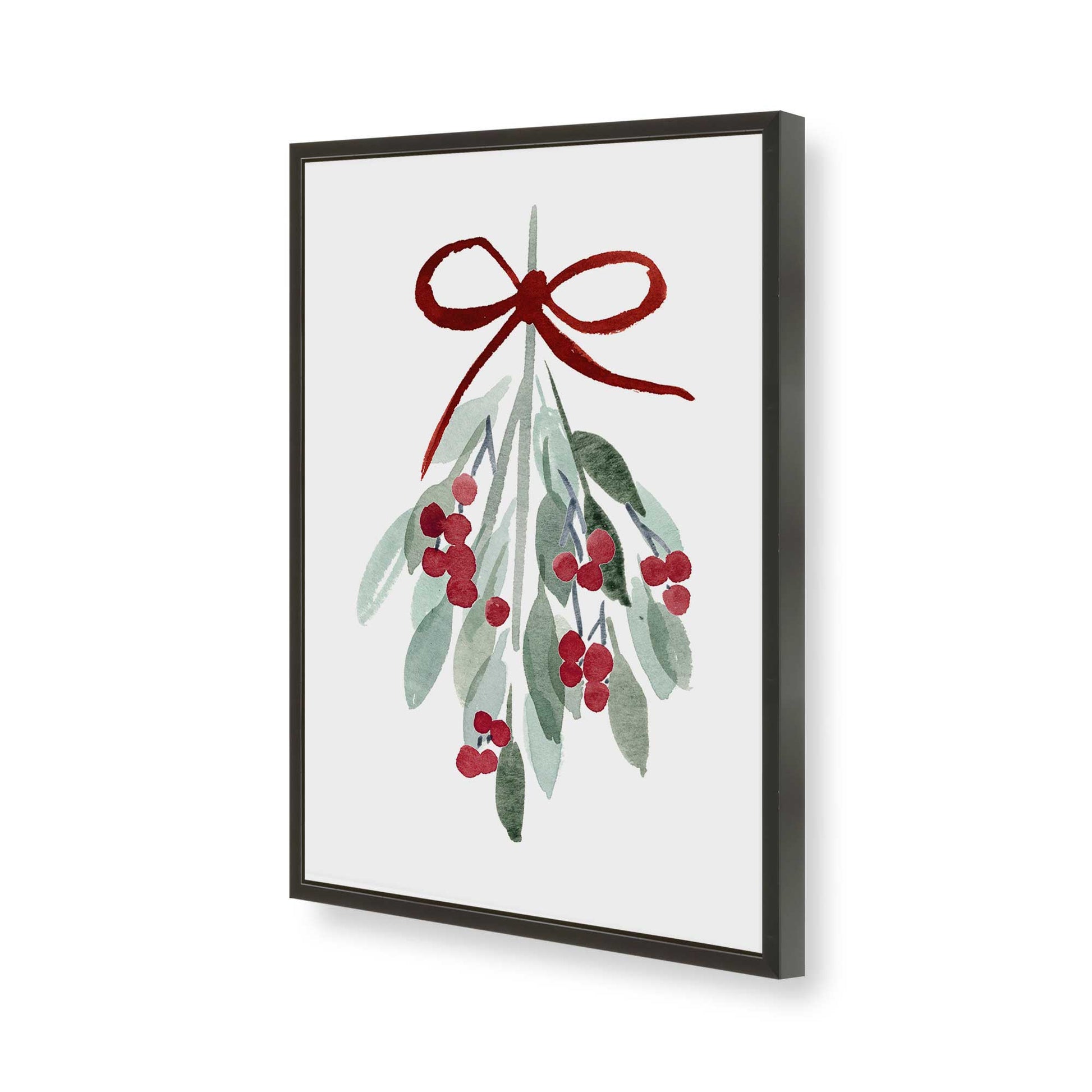 [Color:Satin Black], Picture of art in a Satin Black frame of the corner