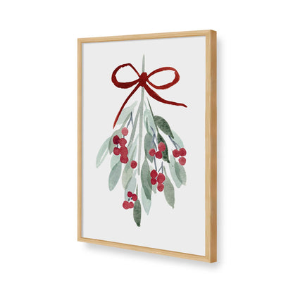 [Color:American Maple], Picture of art in a American Maple frame of the corner