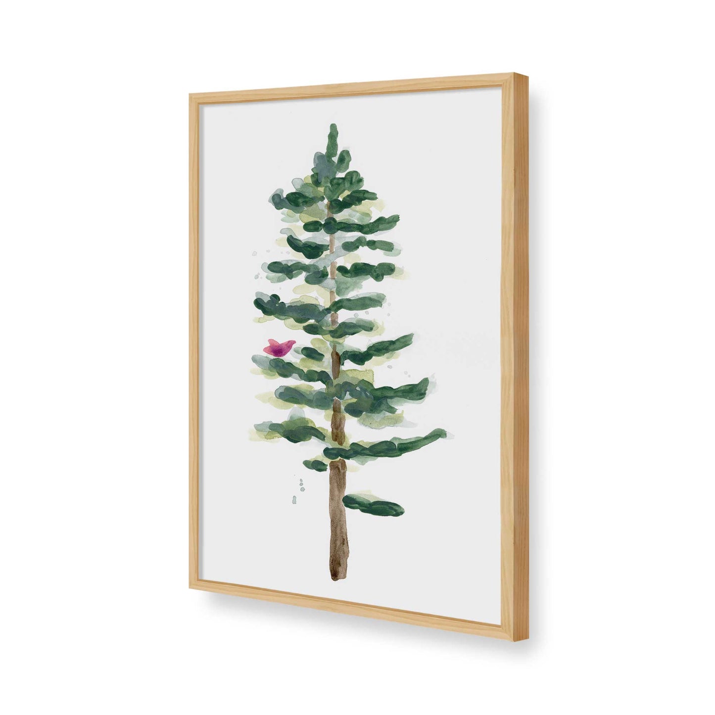 [Color:American Maple], Picture of art in a American Maple frame of the corner