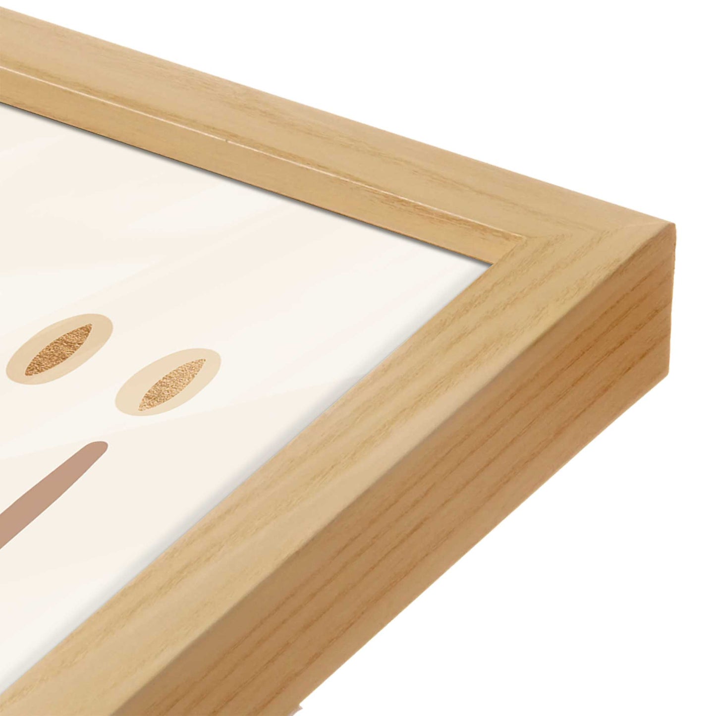 [Color:Espresso], Picture of art in a Espresso frame at an angle