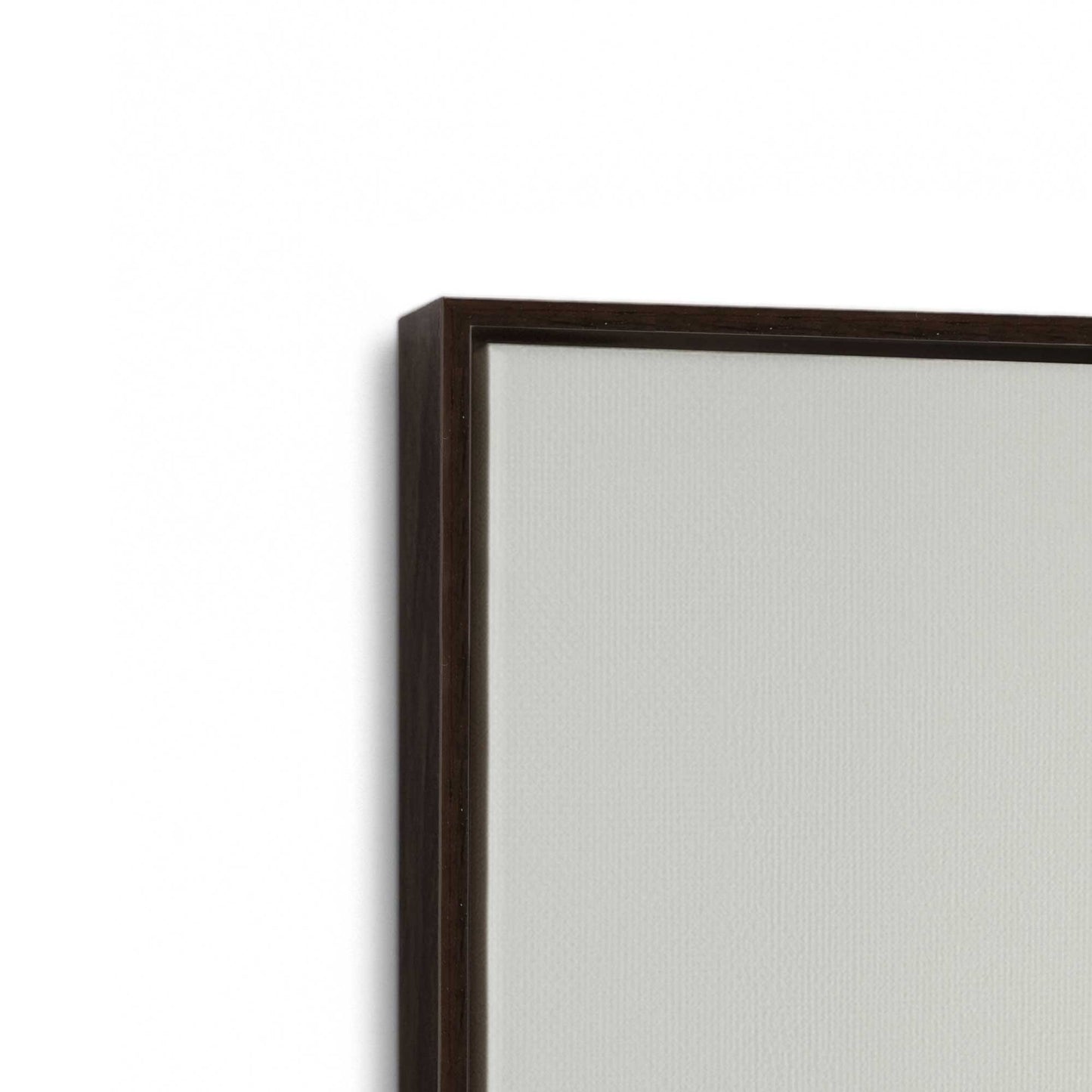 [Color:Espresso], Picture of art in a Espresso frame at an angle