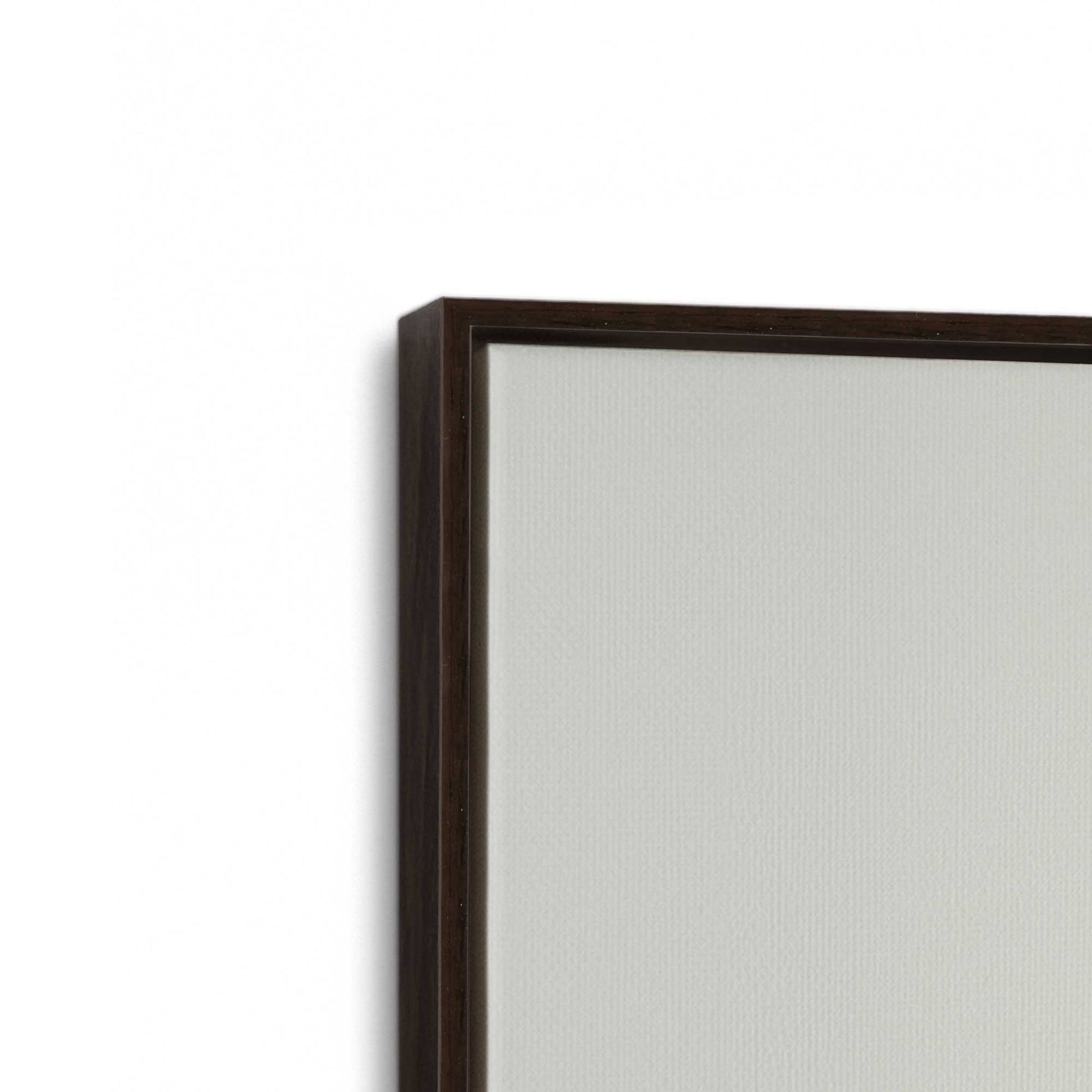[Color:Espresso], Picture of art in a Espresso frame at an angle
