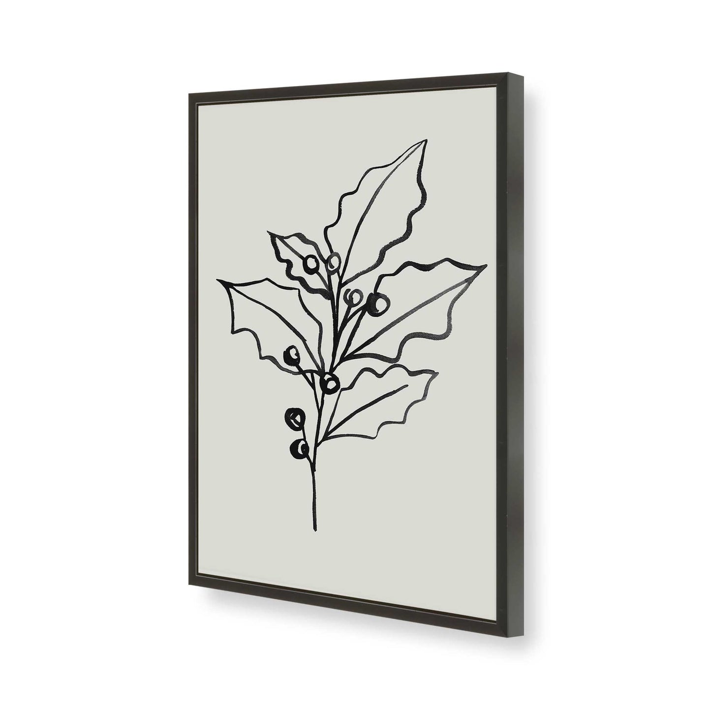 [Color:Satin Black], Picture of art in a Satin Black frame of the corner