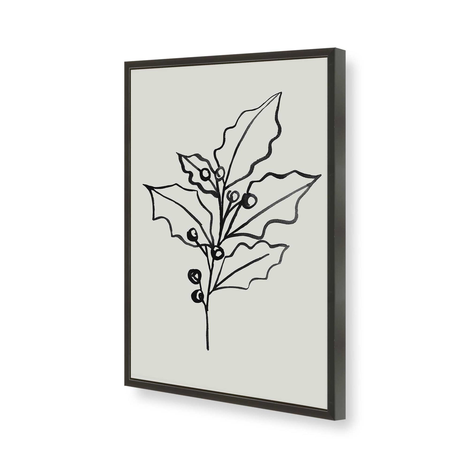 [Color:Satin Black], Picture of art in a Satin Black frame of the corner