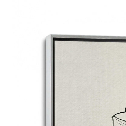 [Color:Polished Chrome], Picture of art in a Polished Chrome frame at an angle