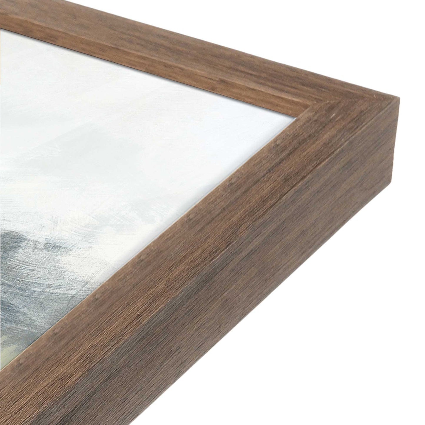 [Color:Walnut], Picture of art in a Walnut frame at an angle