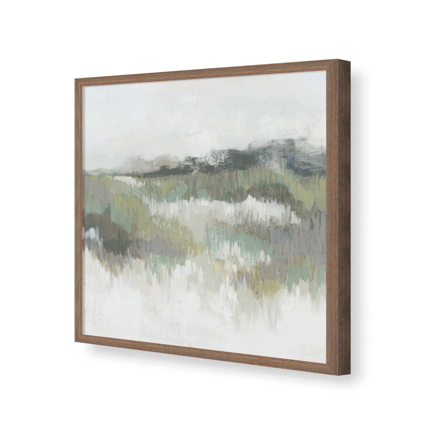 [Color:Walnut], Picture of art in a Walnut frame of the corner