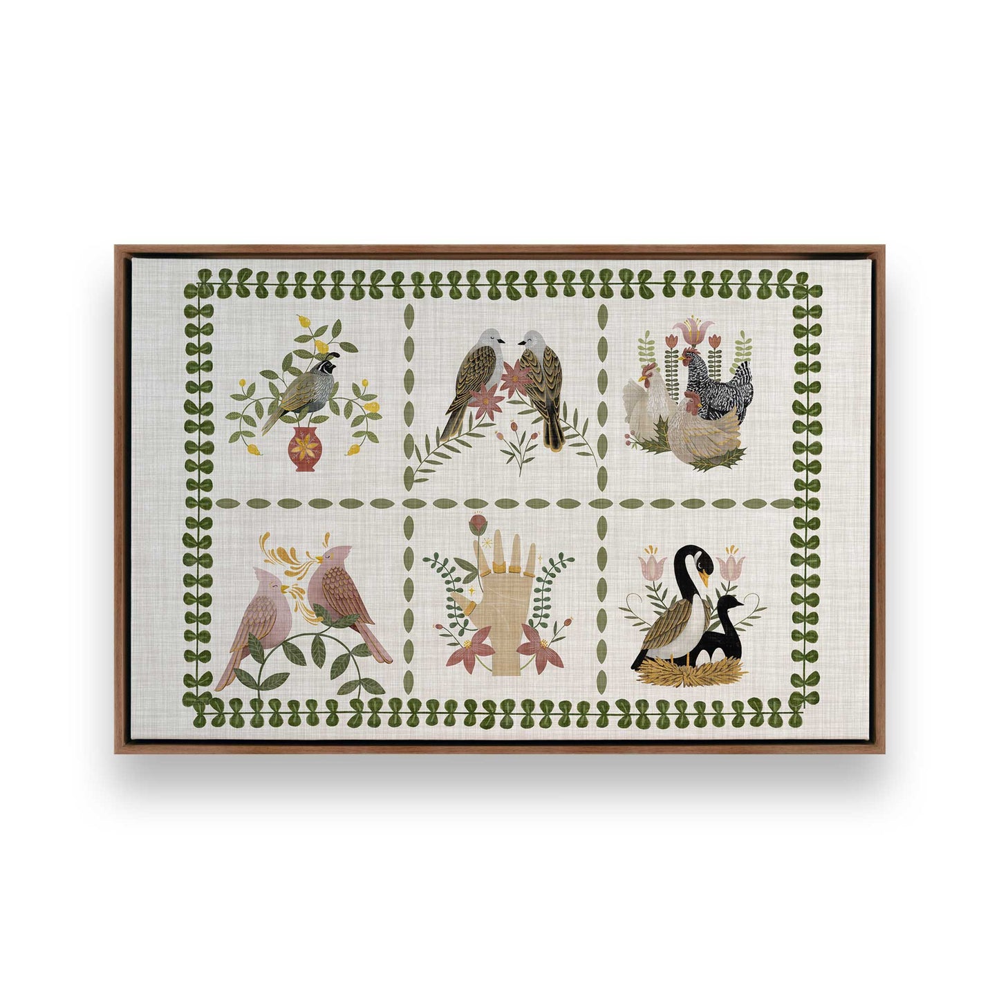 [Color:Walnut], Picture of art in a Walnut frame