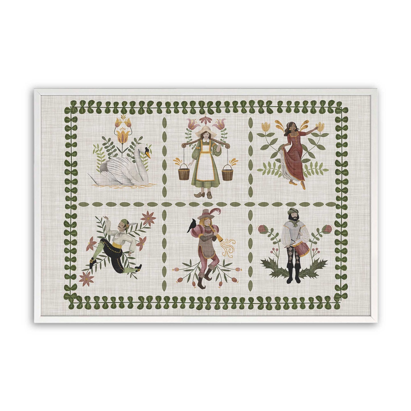 [Color:Opaque White], Picture of art in a Opaque White frame